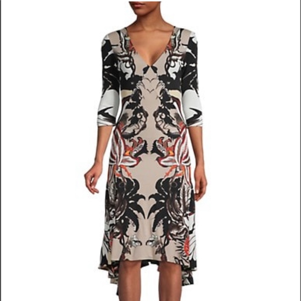 ROBERTO CAVALLI Ornate Floral Dress